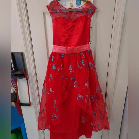Disney Elena of Avalor Prestige Ball Gown Girls' Costume in Size 7/8 Medium - Picture 2 of 15